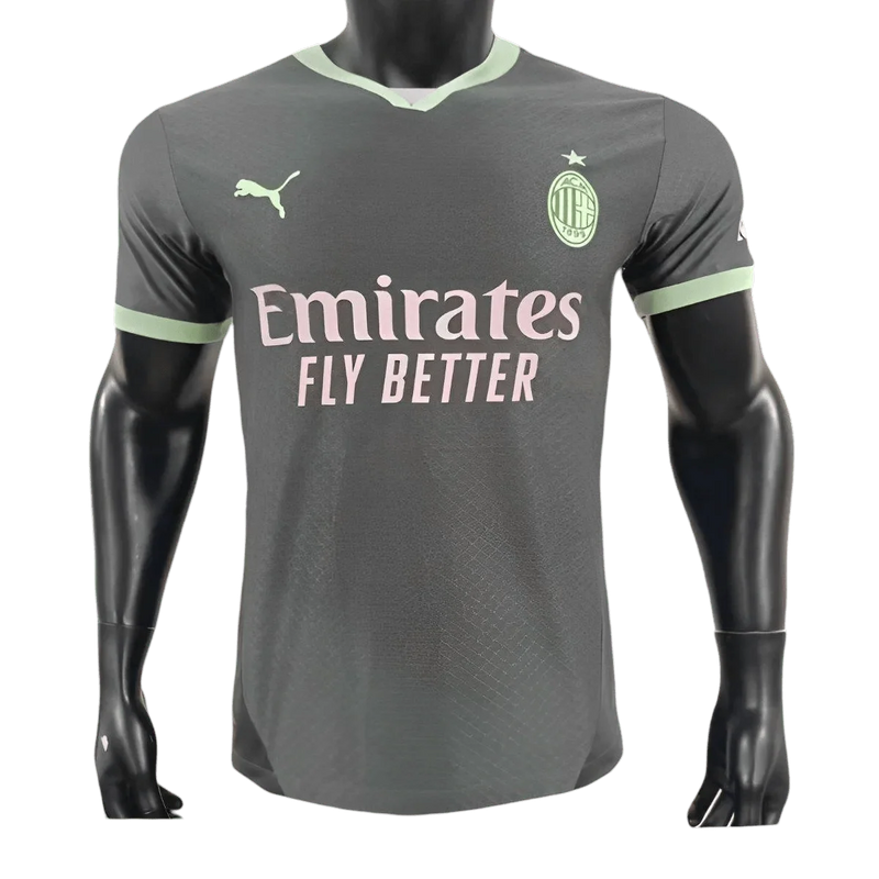 AC Milan Third Kit 2024 Player Version Shadow Grey
