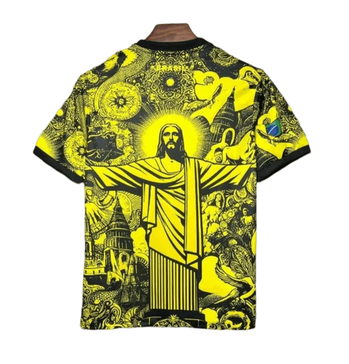 2024/2025 Brazil Jesus Special Kit - Yellow Fan Version