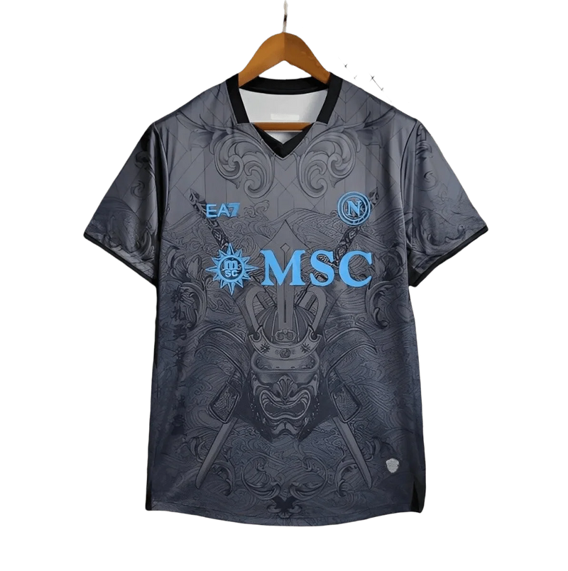 Napoli Third Jersey 2024/25 Black Fan Version Samurai