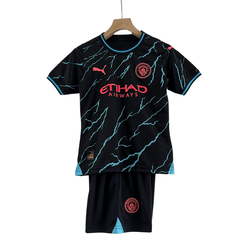 23/24 Manchester City Third Kids Kit