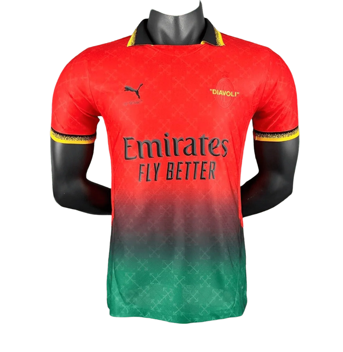 AC Milan Off White Jersey Red 2024 Limited Edition