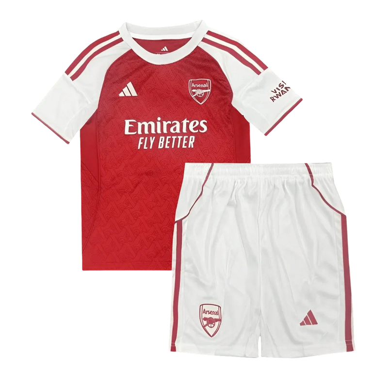 Arsenal Kids Kit - 2025/2026 Home jersey