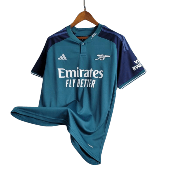 Arsenal Third Kit 23/24 Fan Version Blue Teal Design