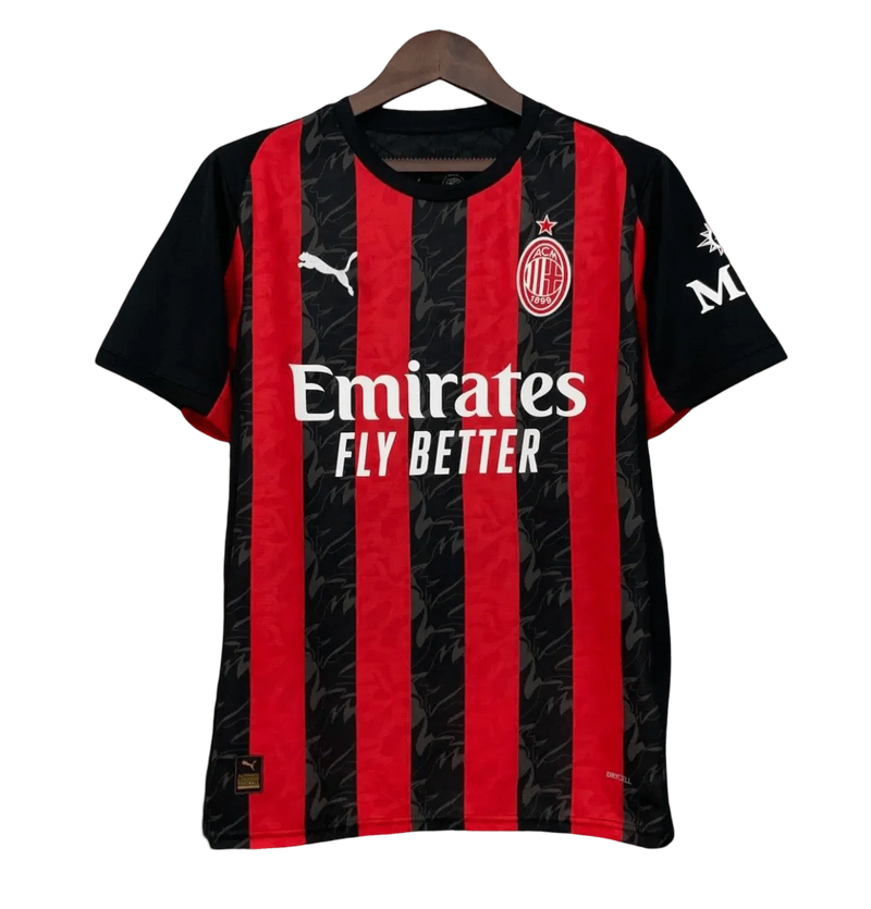 AC Milan Home Kit 2025 Fan Version Flames