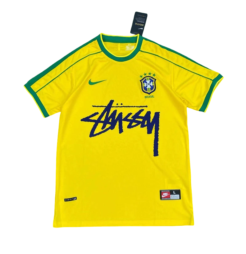 Stussy football jersey - 1998 Brazil Home Limited Edition Jersey Fan Version