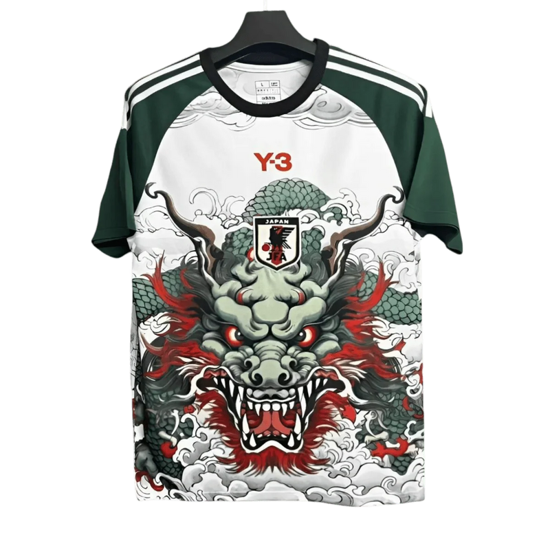 Y3 Japan Jersey Green White Dragon - Japan Anime Jersey
